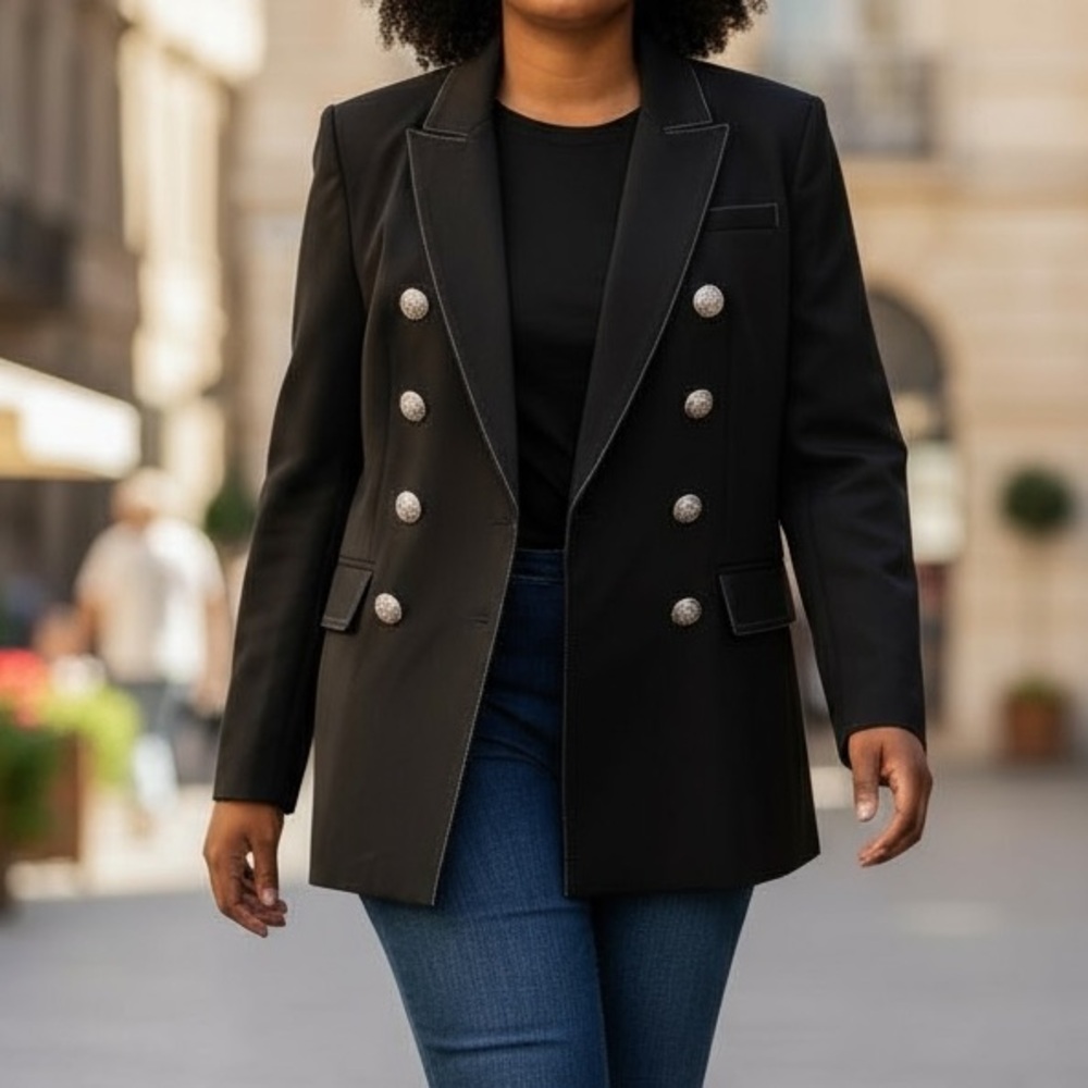 Beautiful Tahari Black Blazer Size 8P